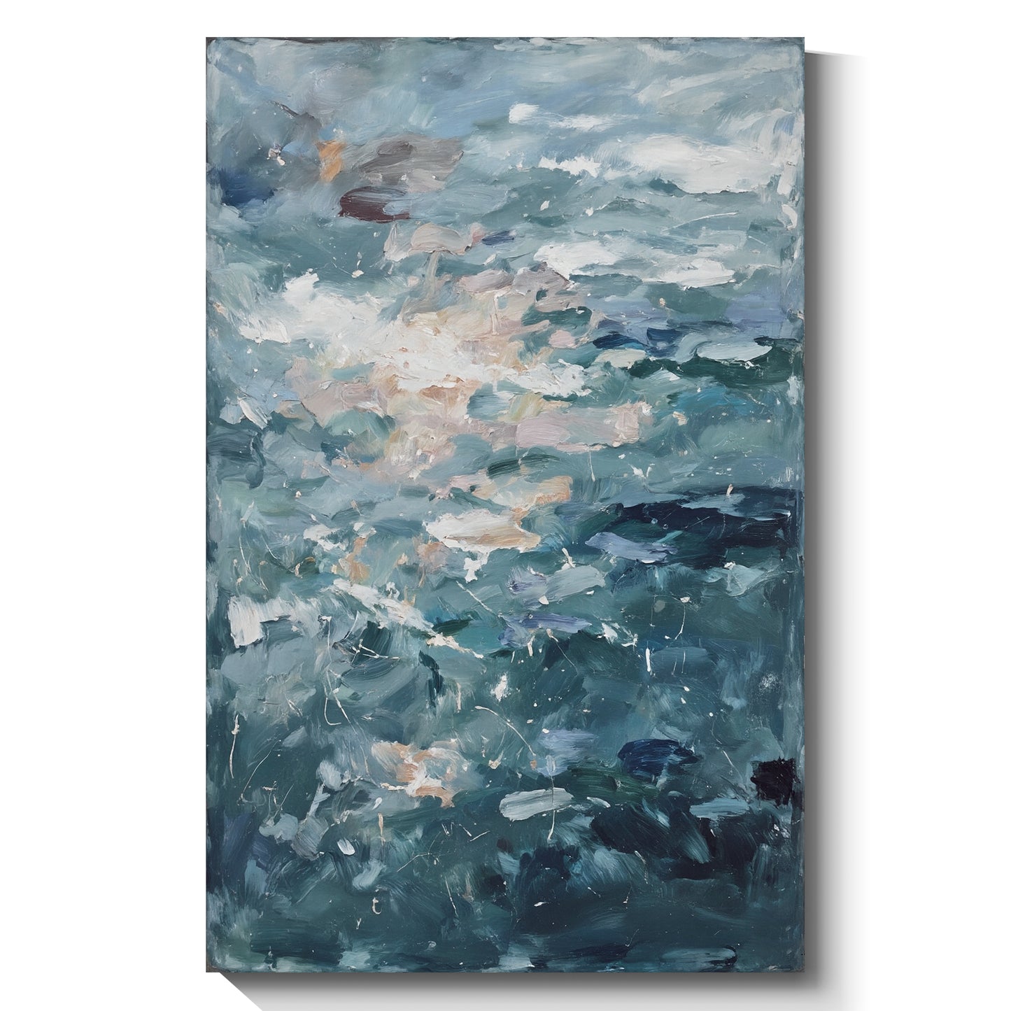 Modern abstract wall art, hand-painted oil painting