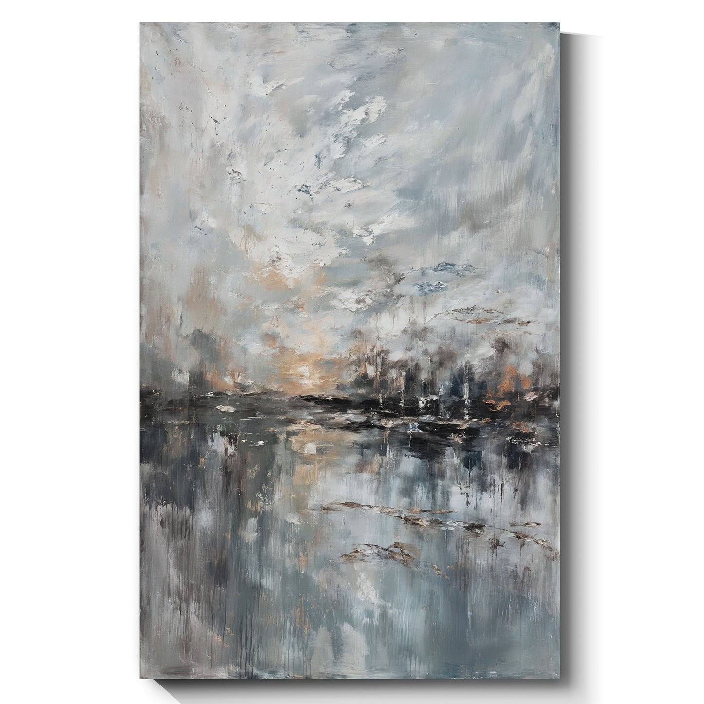 Modern abstract wall art, hand-painted oil painting