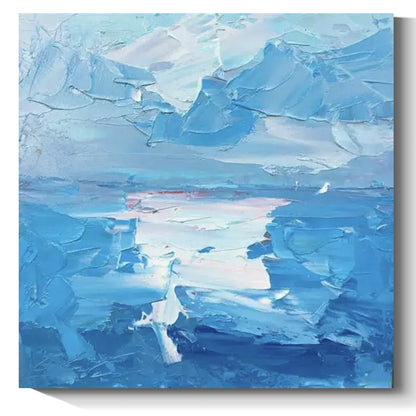 Modern abstract wall art, hand-painted oil painting