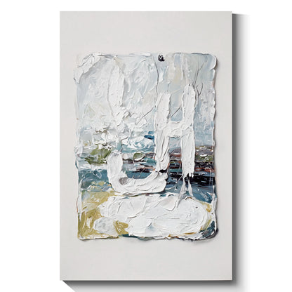 Modern abstract wall art, hand-painted oil painting