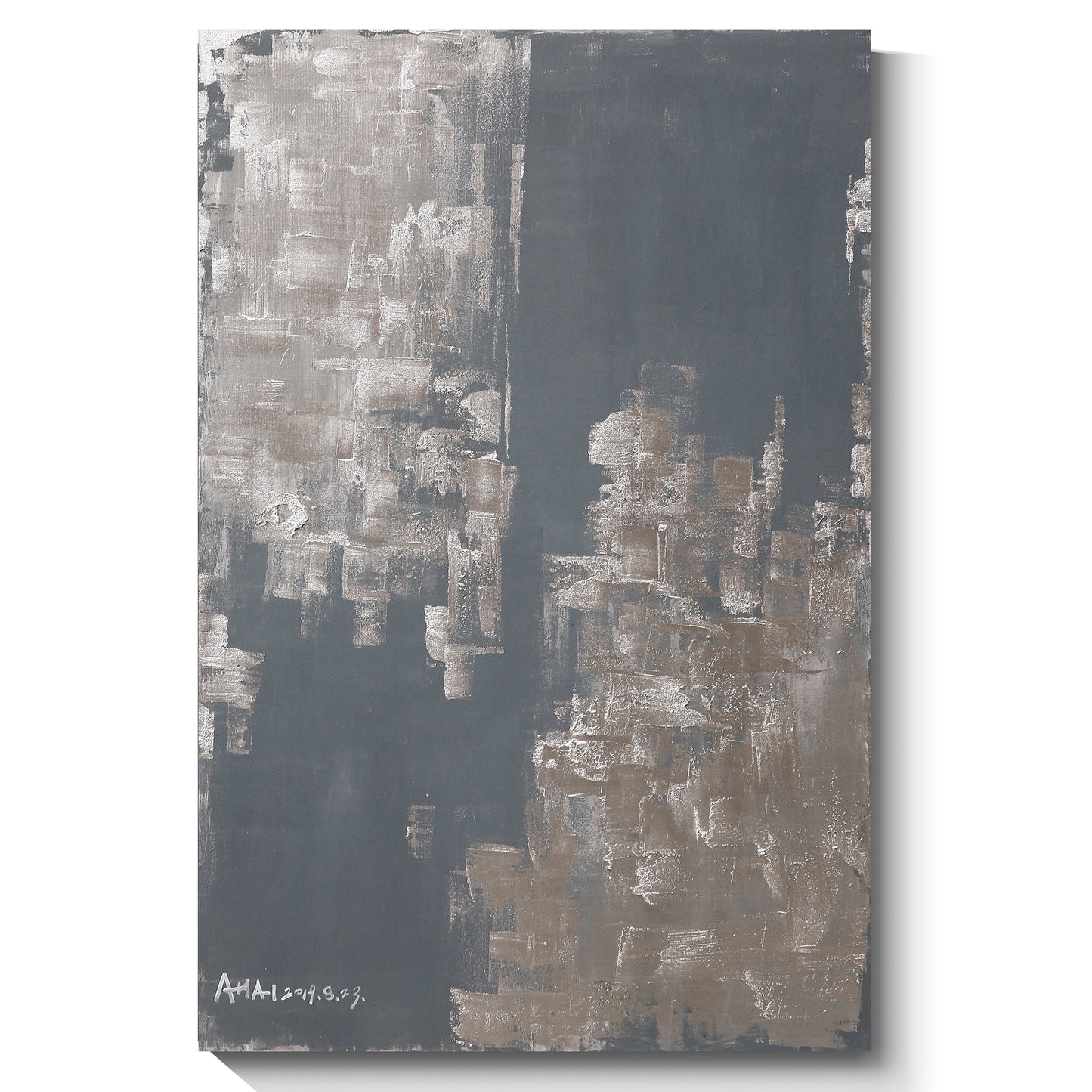 Modern abstract wall art, hand-painted oil painting