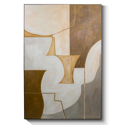Modern abstract wall art, hand-painted oil painting
