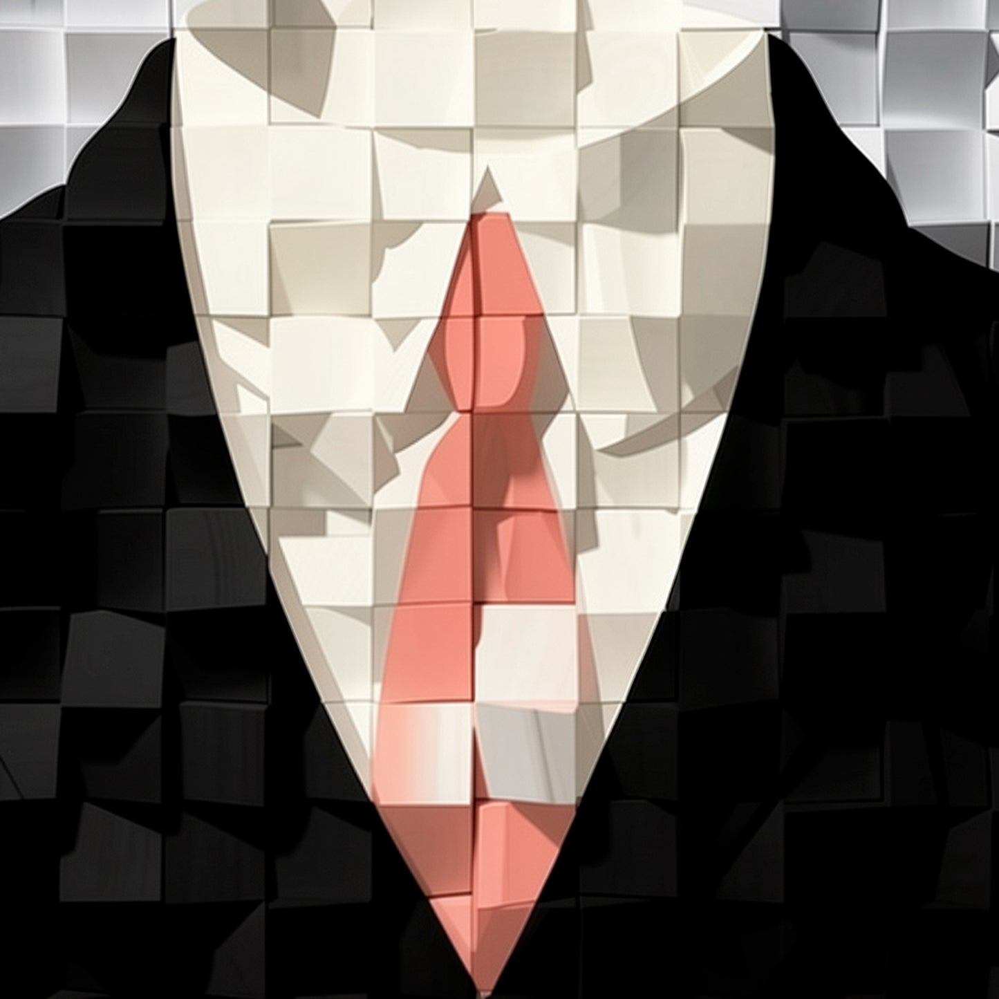 Modern Wooden Wall Art 3D Wood Wall Decor for Living Room:Thinker Portrait Gentleman in Suit