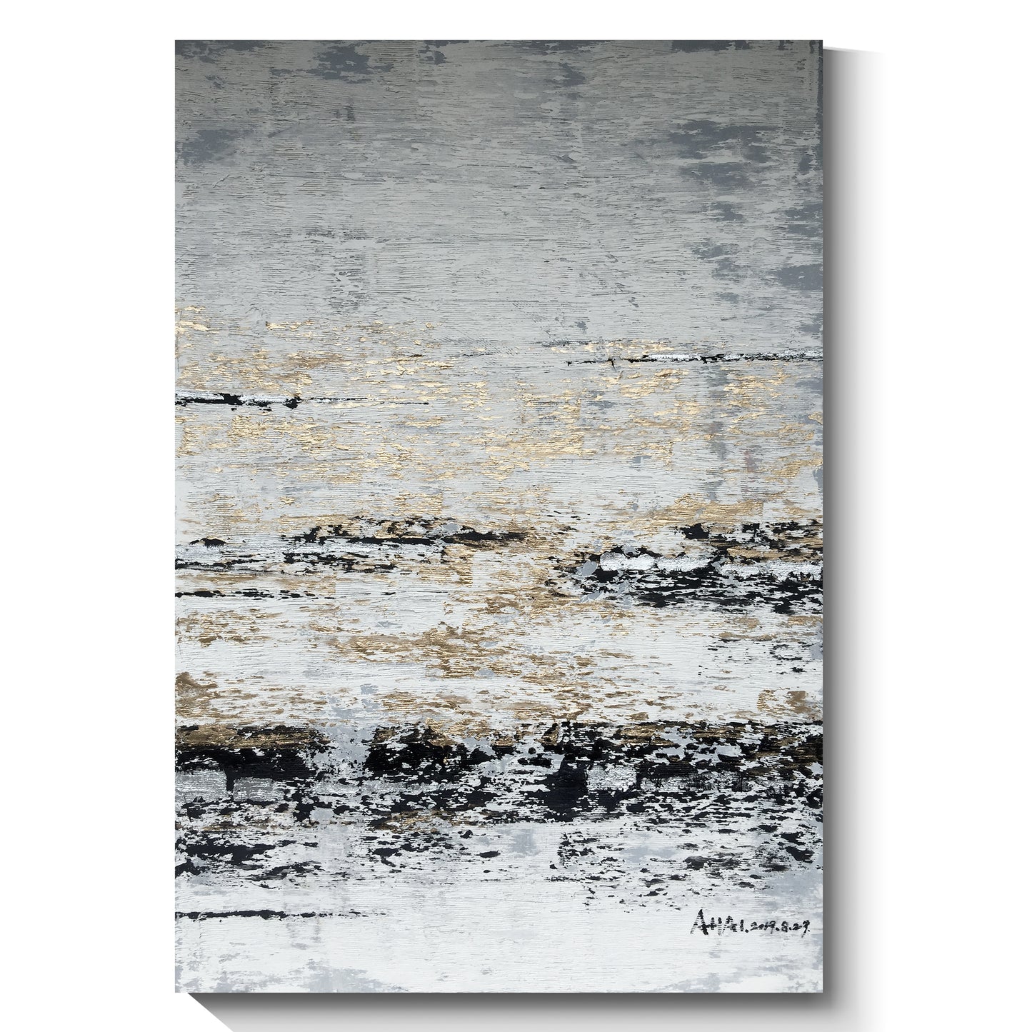 Modern abstract wall art, hand-painted oil painting
