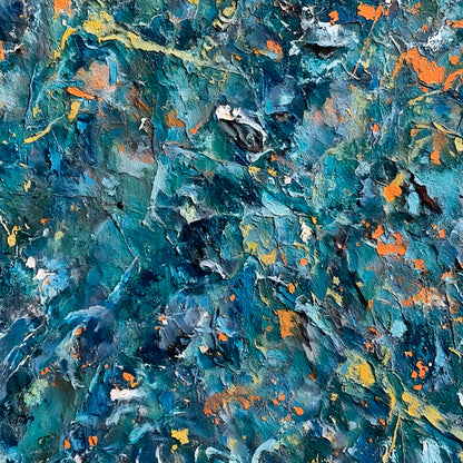 Modern abstract wall art, hand-painted oil painting