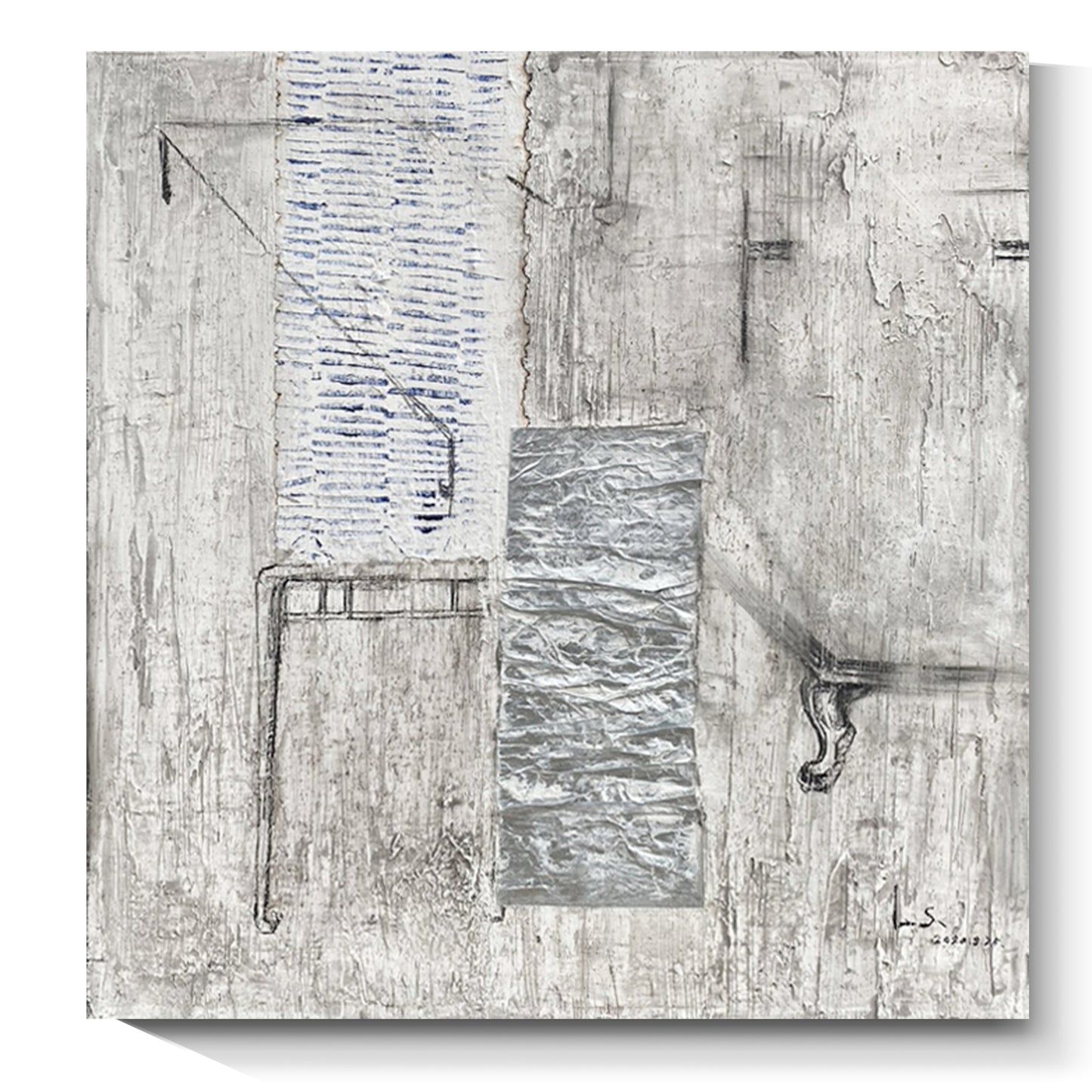 Modern abstract wall art, hand-painted oil painting