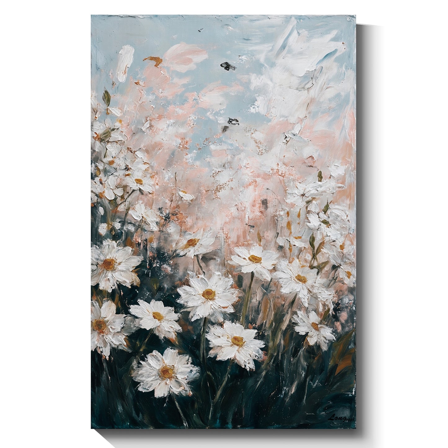 Modern abstract wall art, hand-painted oil painting