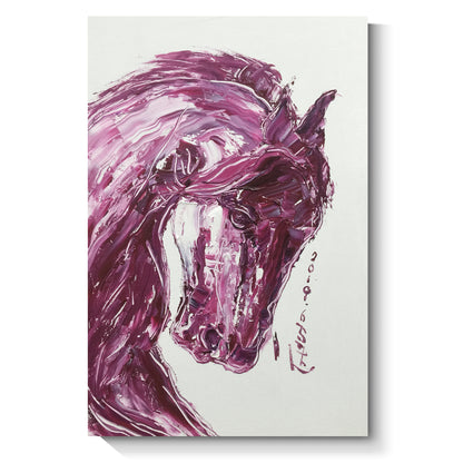 Horse wall art, hand-painted oil painting