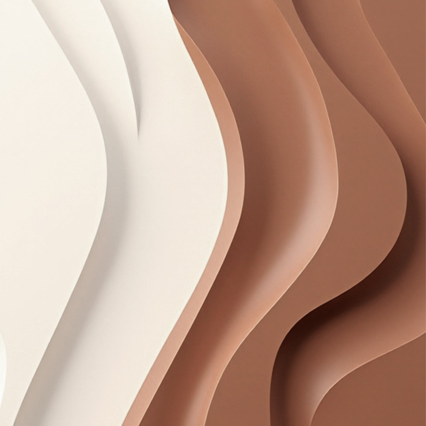 Beige and Brown Wall Sculptures, 3D Wood Wall Art, Minimalist Wall Hanging Home Decor