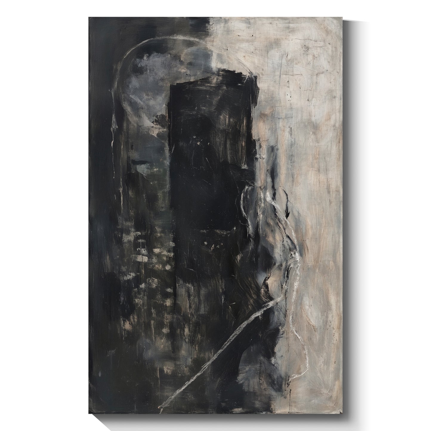 Modern abstract wall art, hand-painted oil painting