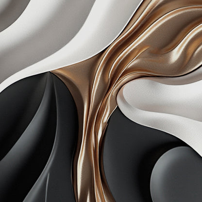 Gray, black and brown wall sculptures, 3D wooden wall art, simple wall decoration.