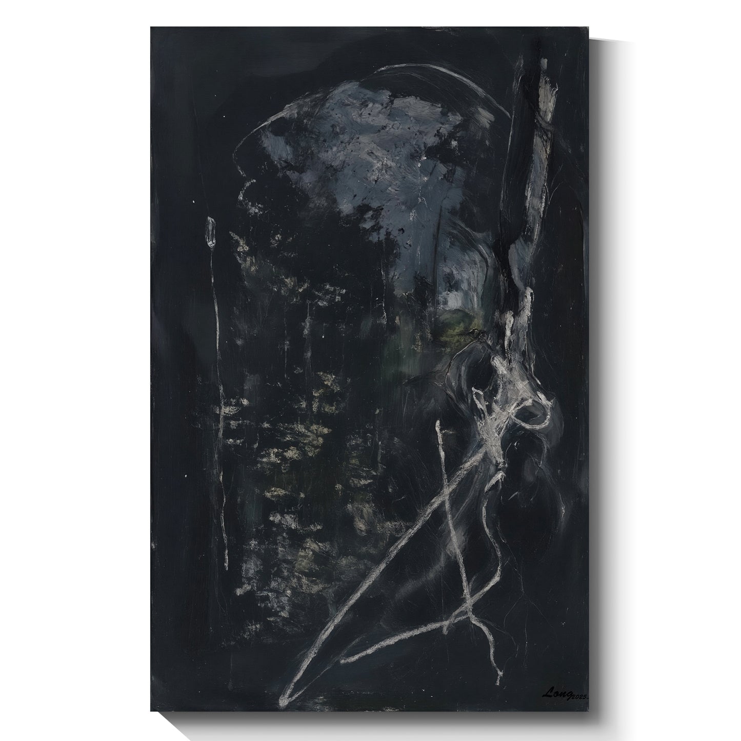 Modern abstract wall art, hand-painted oil painting