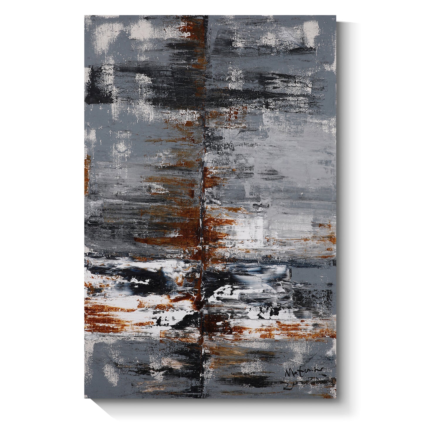 Modern abstract wall art, hand-painted oil painting