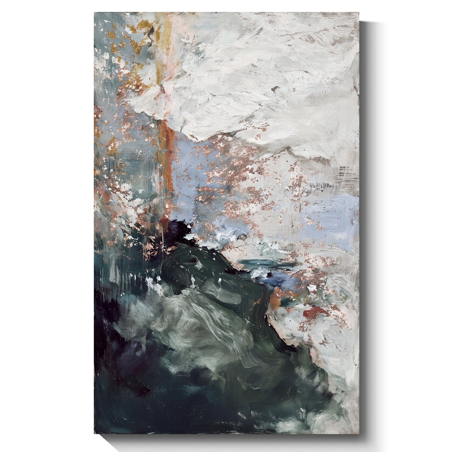 Modern abstract wall art, hand-painted oil painting