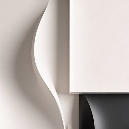 Beige and black Wall Sculptures, 3D Wood Wall Art, Minimalist Wall Hanging Home Decor