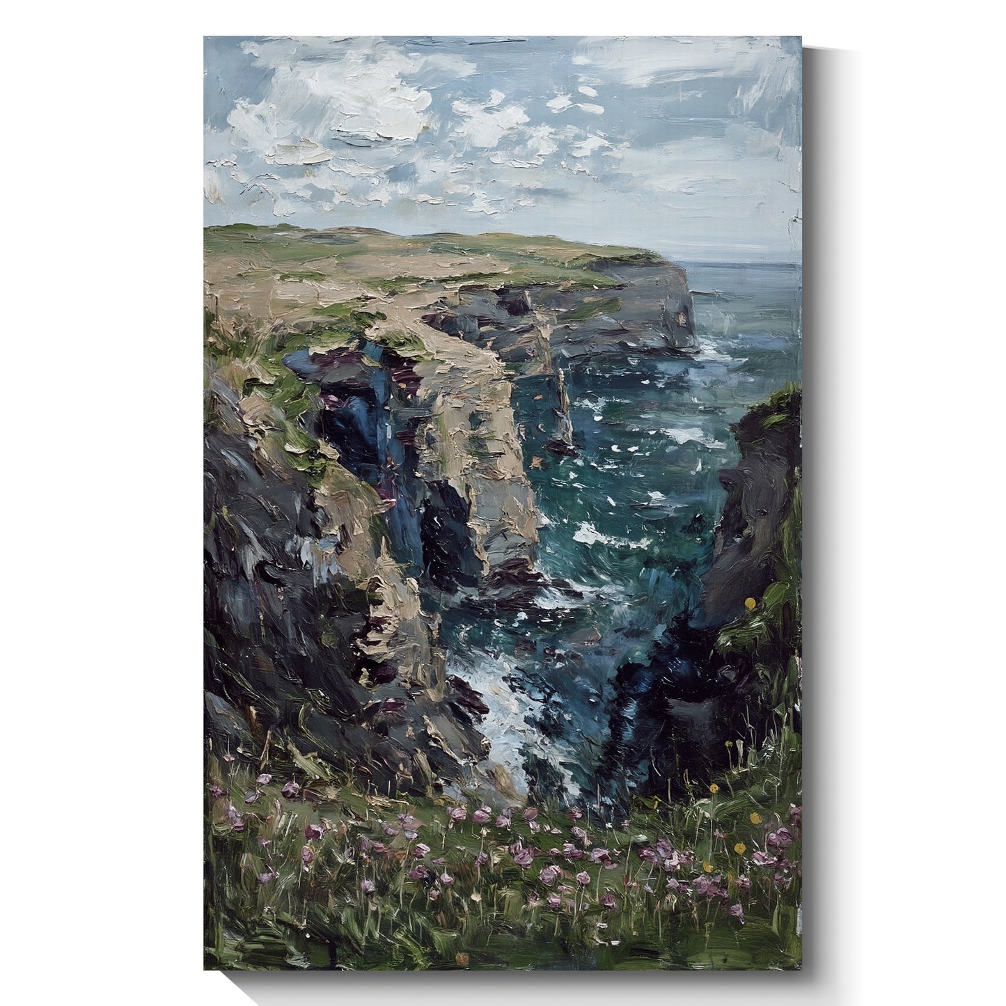 Modern abstract wall art, hand-painted oil painting