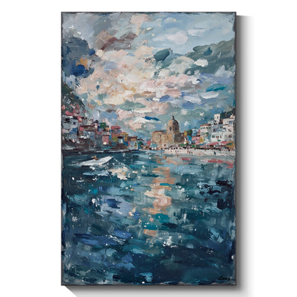 Modern abstract wall art, hand-painted oil painting