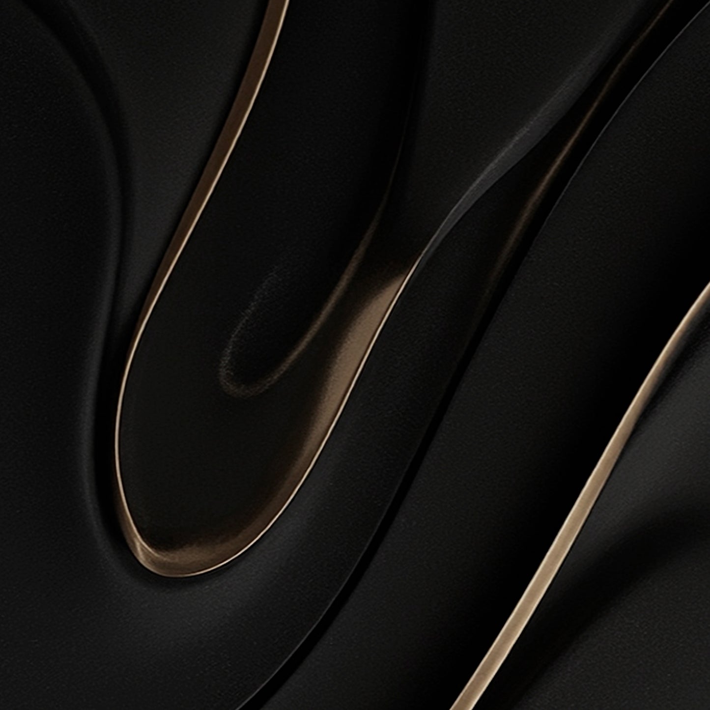 Black wall sculpture, 3D wooden wall art, simple wall decoration.