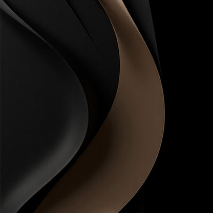 Black and brown wall sculpture, 3D wooden wall art, simple wall decoration.