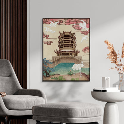 "Chinese architecture"hand-stretched canvas prints