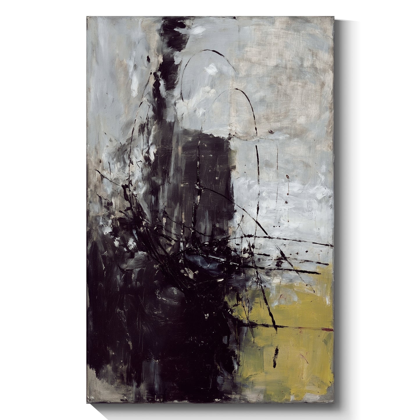 Modern abstract wall art, hand-painted oil painting