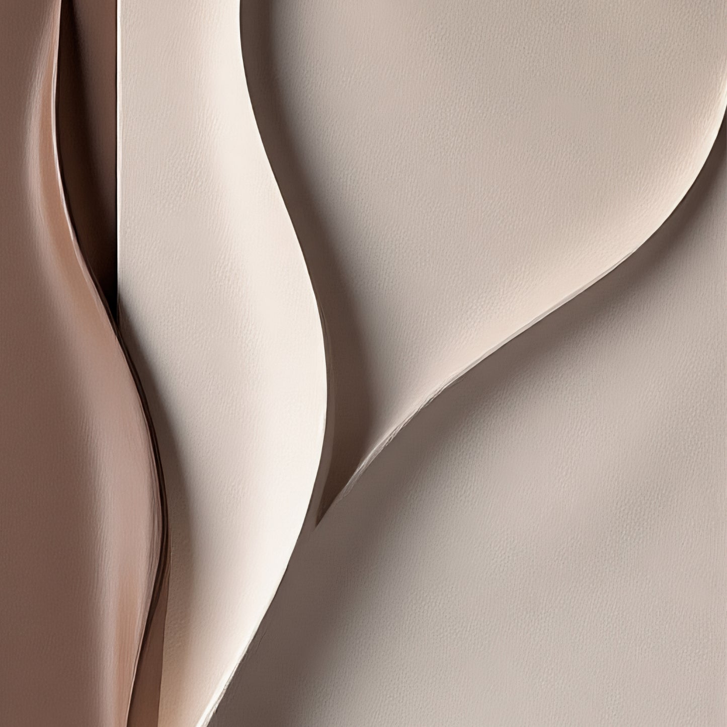 Beige and Brown dark green Wall Sculptures, 3D Wood Wall Art, Minimalist Wall Hanging Home Decor