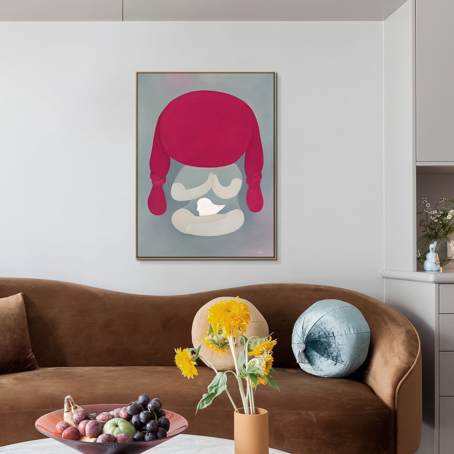 "Red Child"hand-stretched canvas framed prints