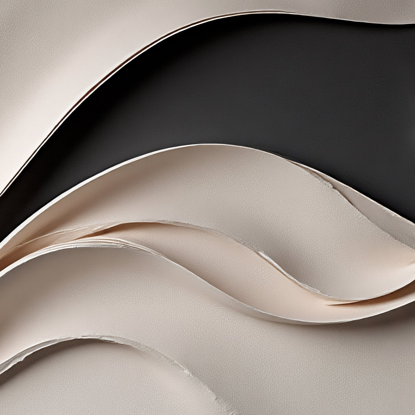 Beige and black Wall Sculptures, 3D Wood Wall Art, Minimalist Wall Hanging Home Decor