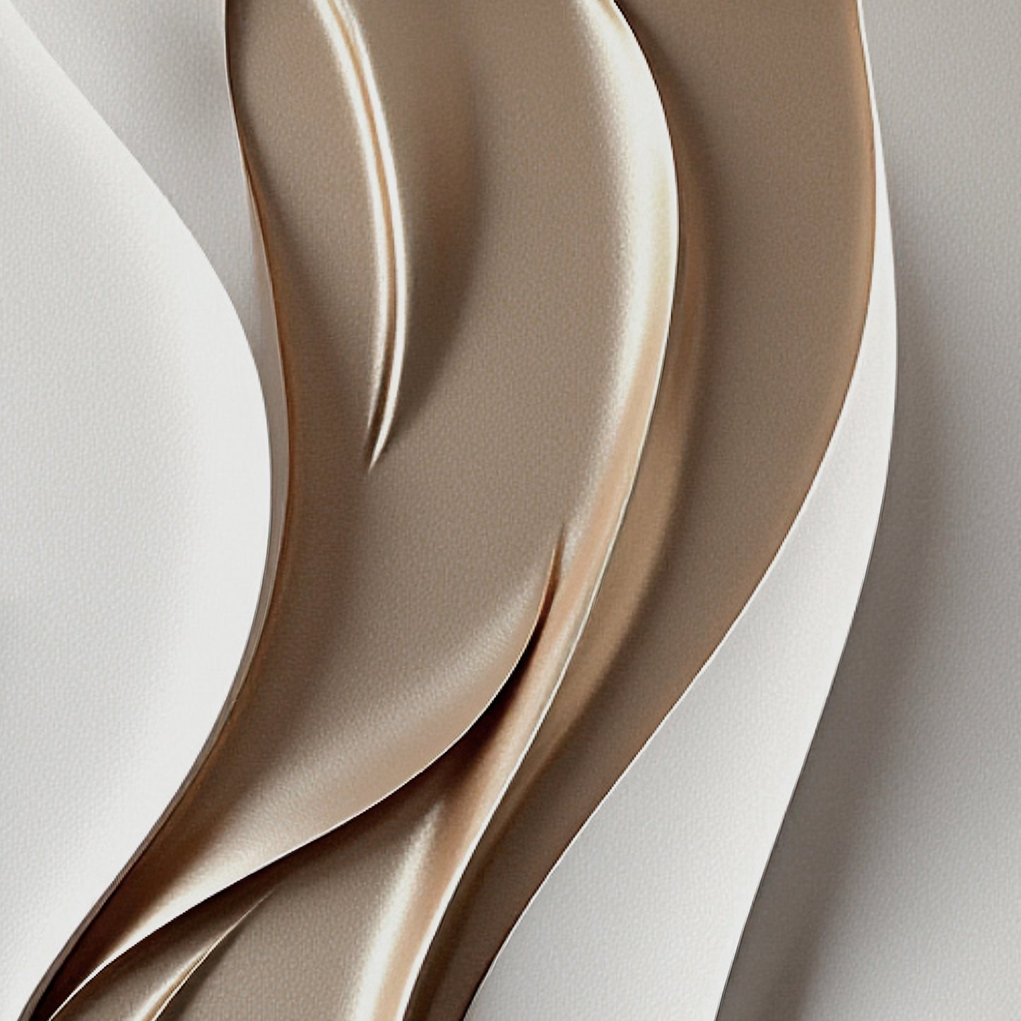 Beige and brown wall sculptures, 3D wooden wall art, simple wall-hung home decoration.