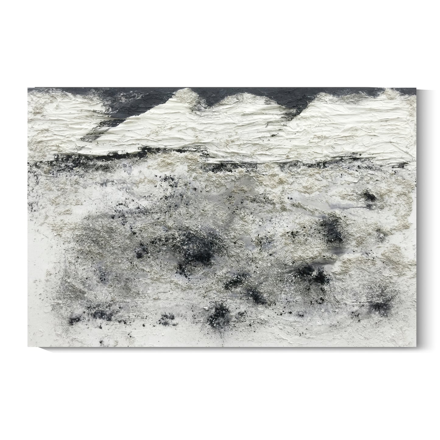 Banner modern abstract wall art, hand-painted oil painting