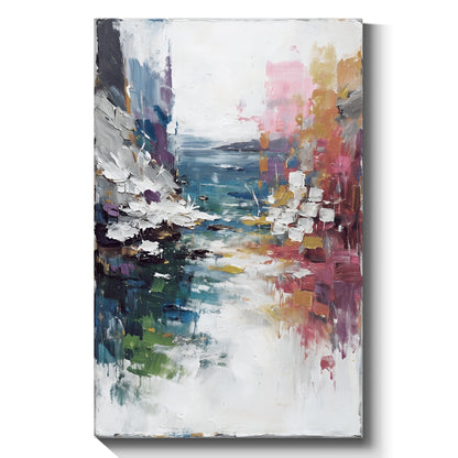 Modern abstract wall art, hand-painted oil painting