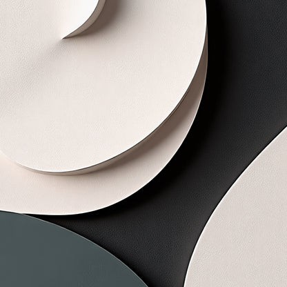 Beige, black, and dark greenWall Sculptures, 3D Wood Wall Art, Minimalist Wall Hanging Home Decor