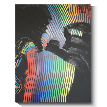 Modern abstract wall art, hand-painted oil painting