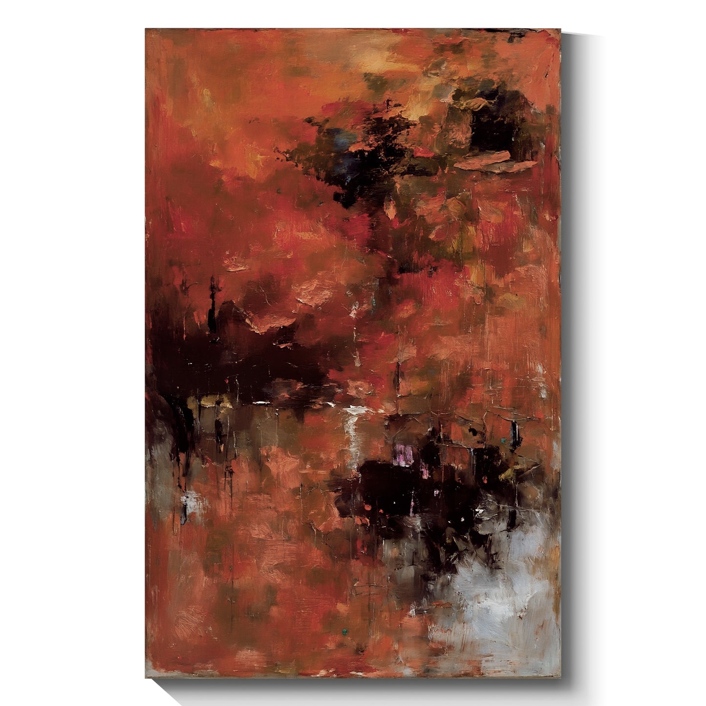 Modern abstract wall art, hand-painted oil painting