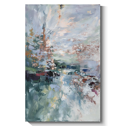 Modern abstract wall art, hand-painted oil painting