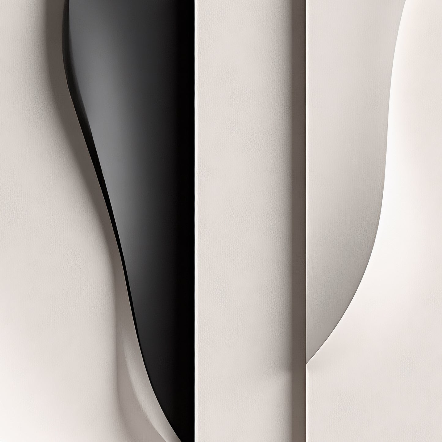Beige and black Wall Sculptures, 3D Wood Wall Art, Minimalist Wall Hanging Home Decor