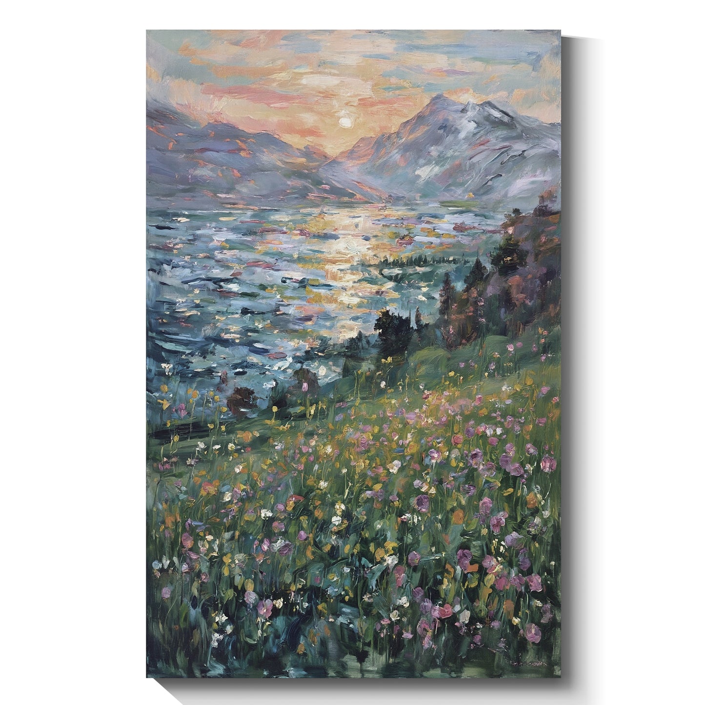 Modern abstract wall art, hand-painted oil painting