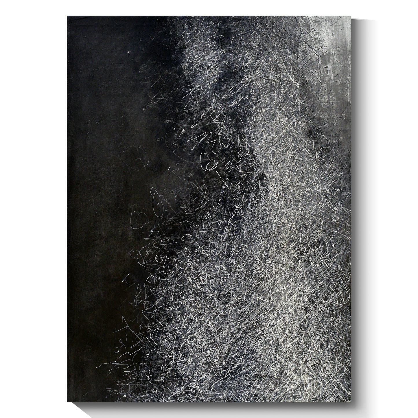 Hand painted black wall decoration