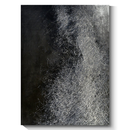 Hand painted black wall decoration