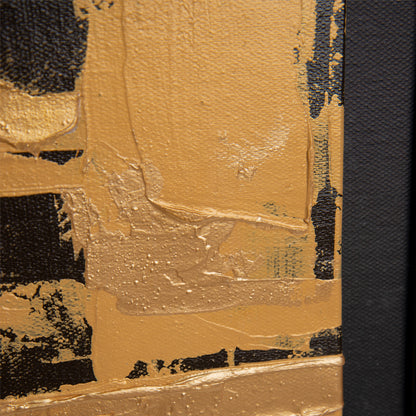 Gold acrylic hand-painted group painting