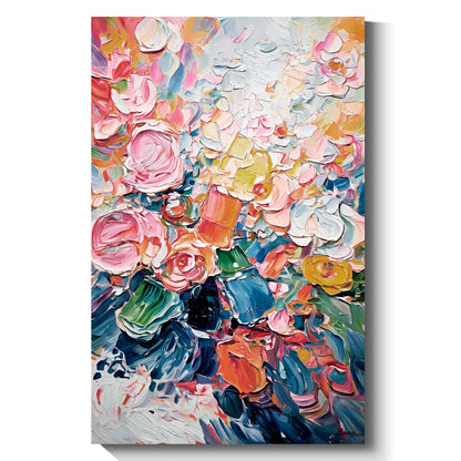 Modern abstract wall art, hand-painted oil painting