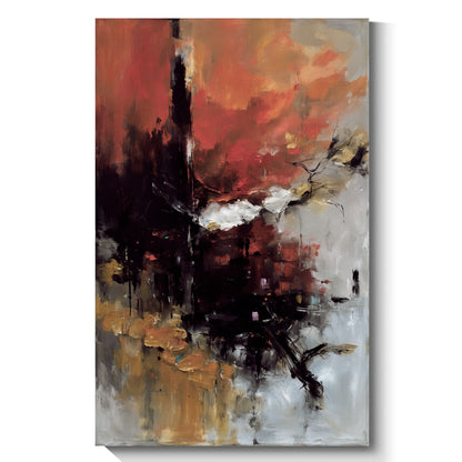 Modern abstract wall art, hand-painted oil painting