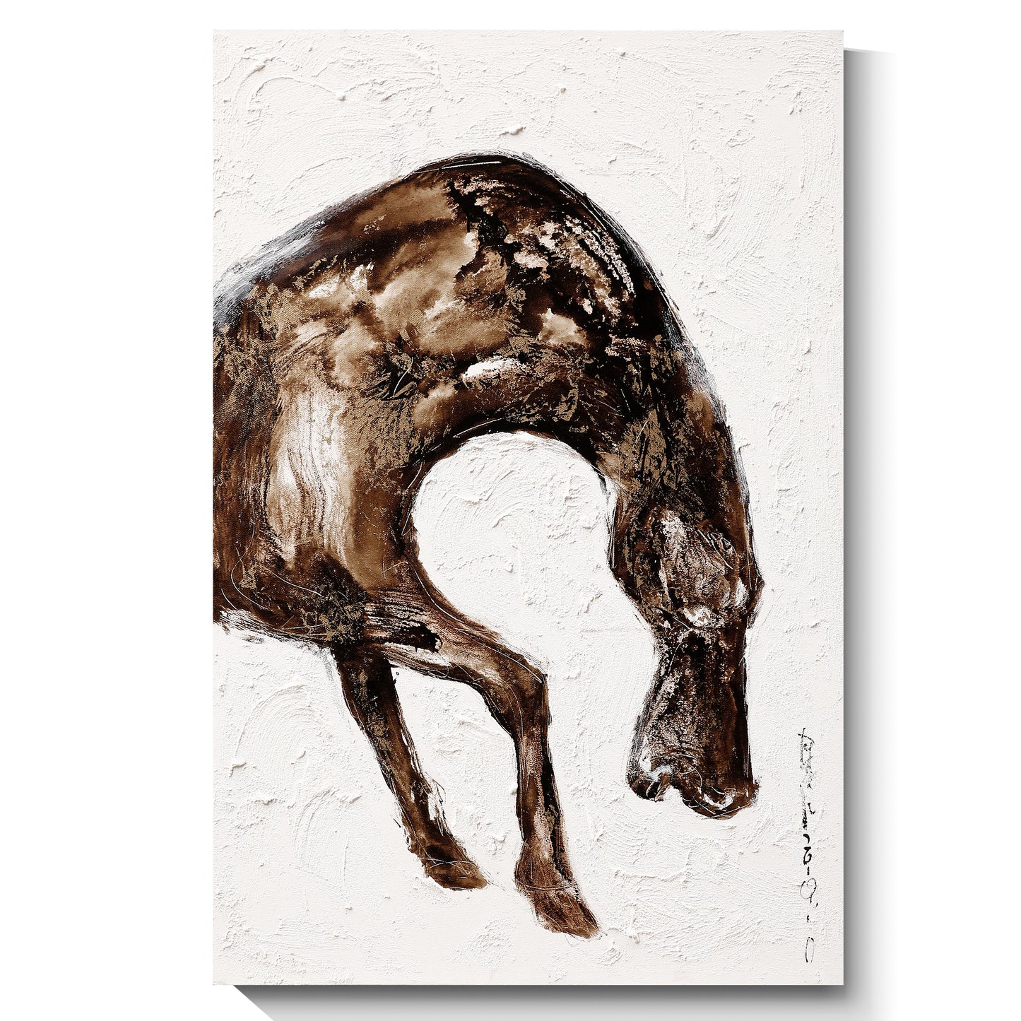 Modern abstract wall art, hand-painted oil painting