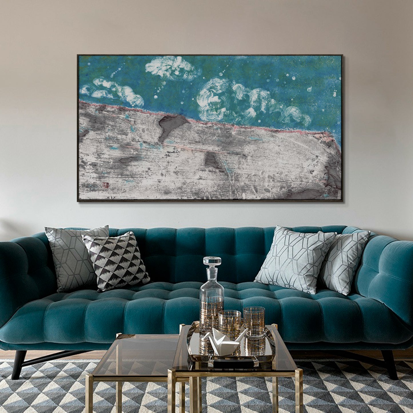 "Ink form 2" framed canvas prints