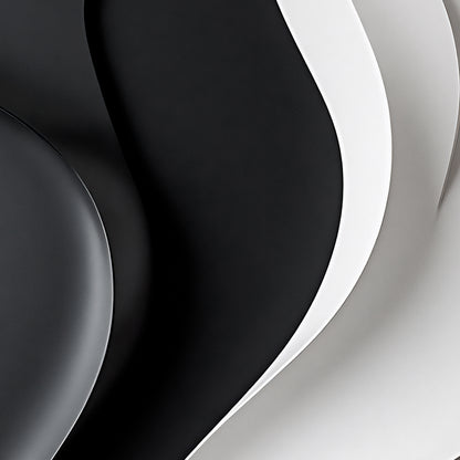 Beige and black Wall Sculptures, 3D Wood Wall Art, Minimalist Wall Hanging Home Decor