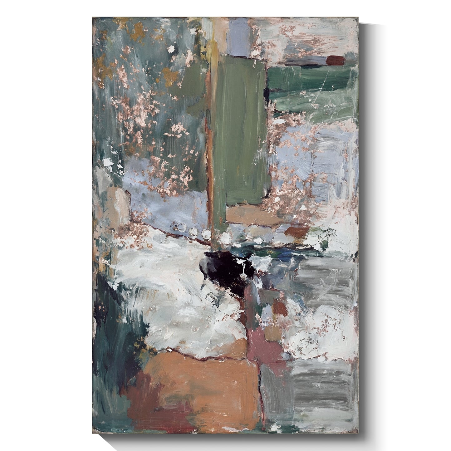 Modern abstract wall art, hand-painted oil painting