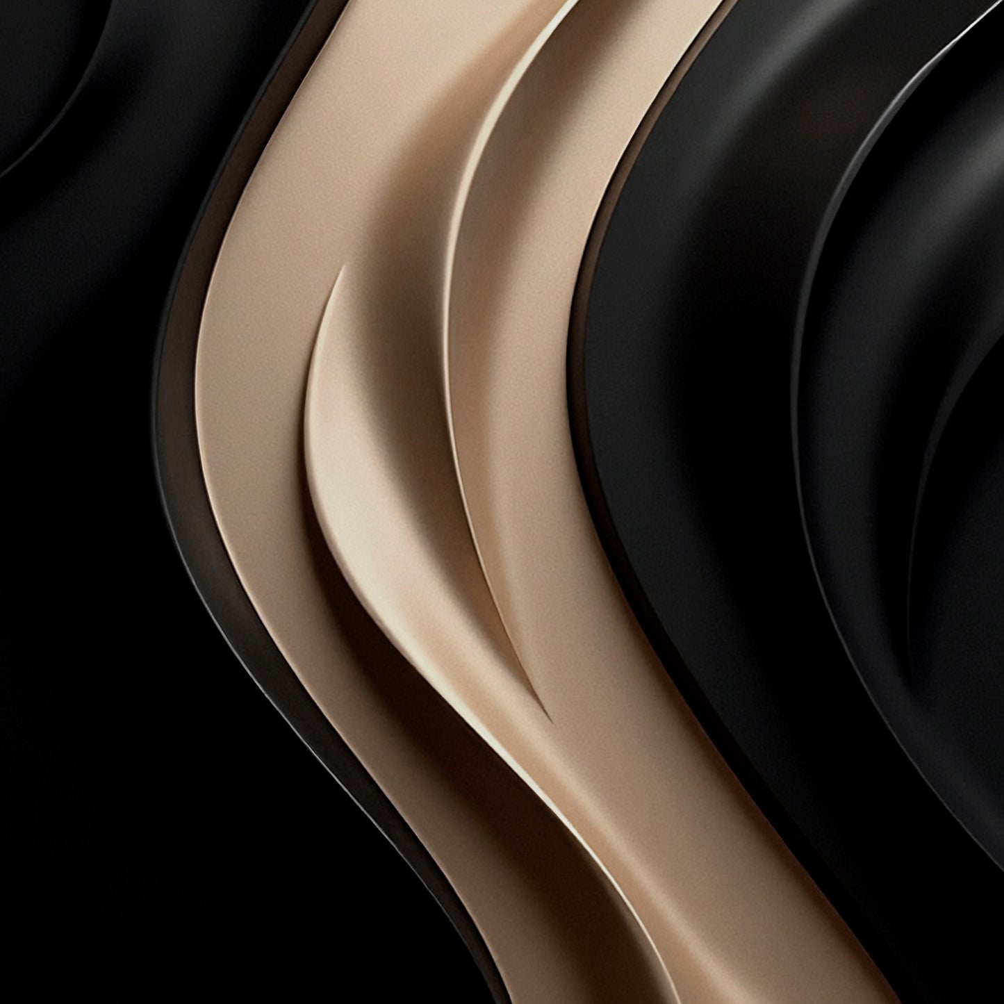 Black and brown wall sculpture, 3D wooden wall art, simple wall decoration.