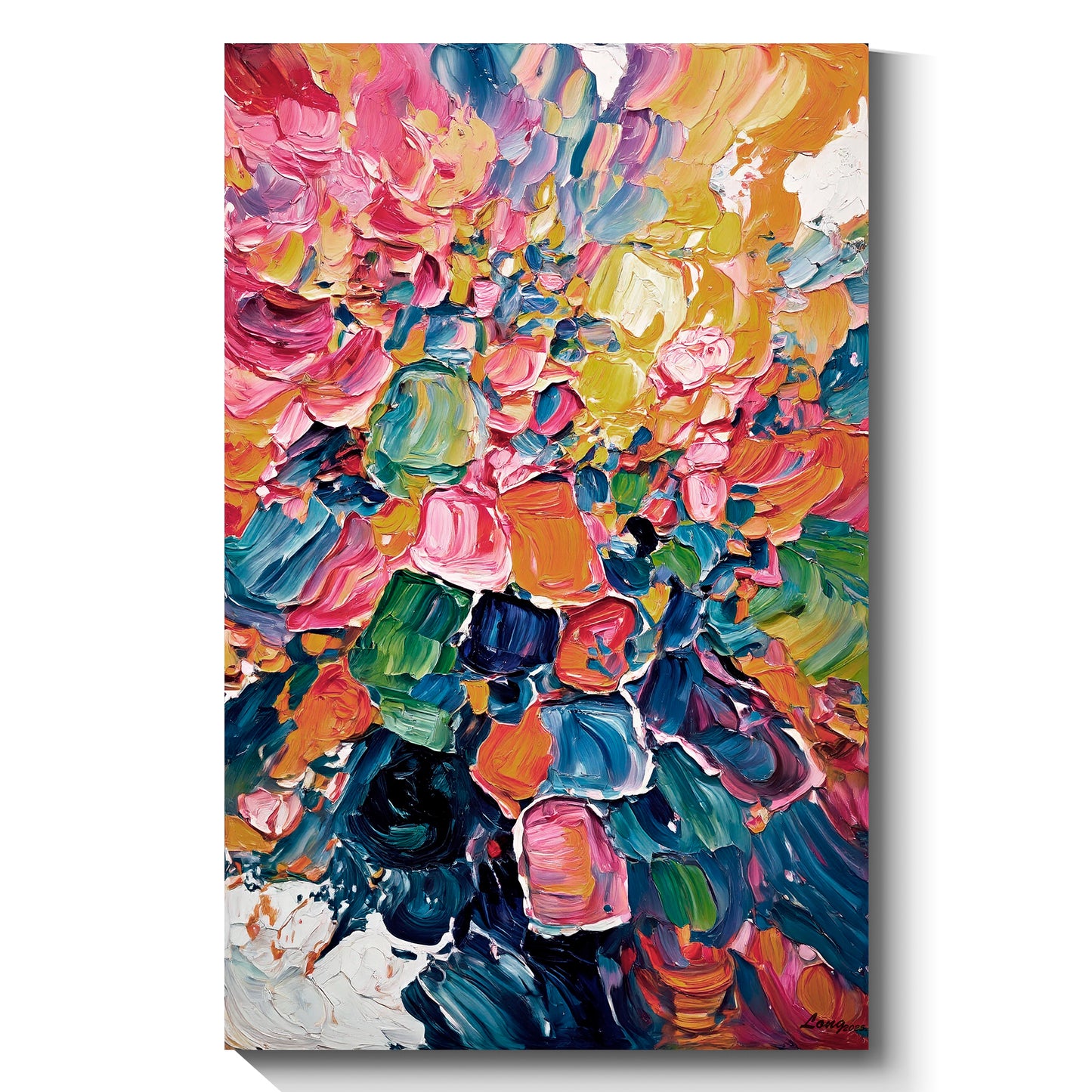 Modern abstract wall art, hand-painted oil painting