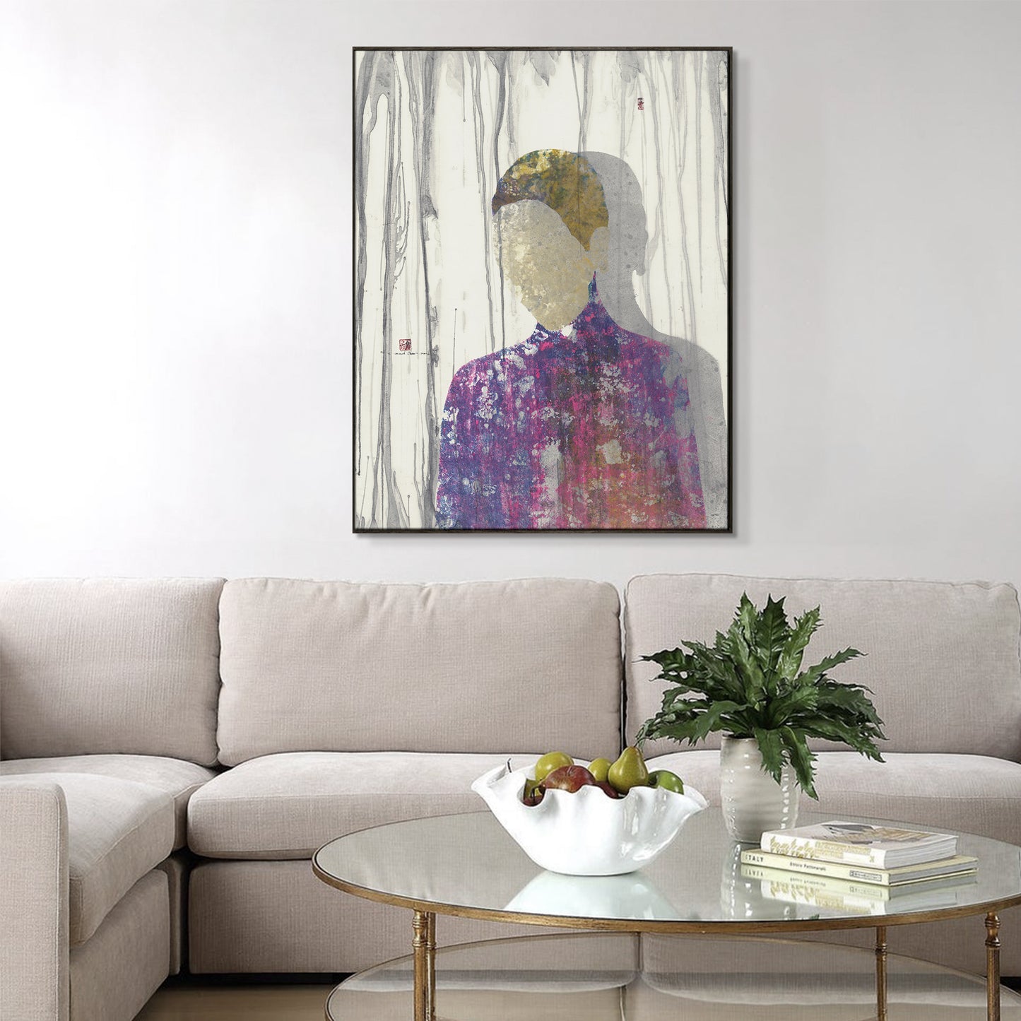 "Ink form 3" framed canvas prints