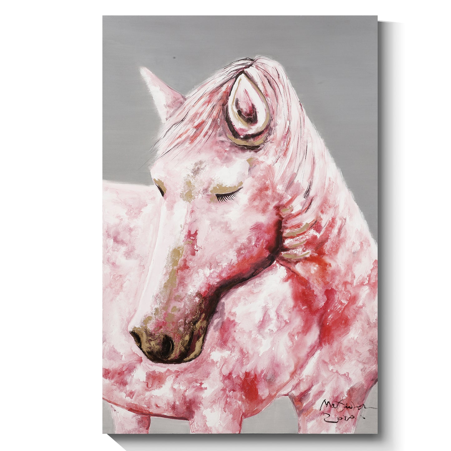 Modern abstract wall art, hand-painted oil painting